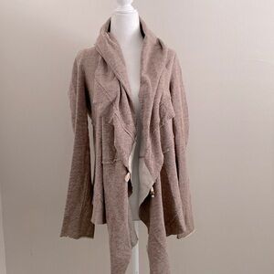 NWOT Quicksilver women’s Asymmetrical brick cardigan